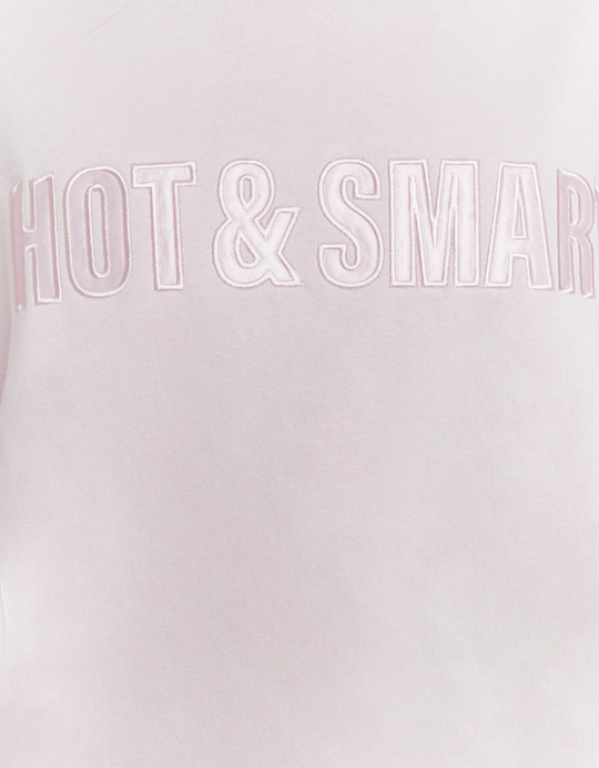 TALLY WEiJL, Pink Embroidered Sweatshirt for Women