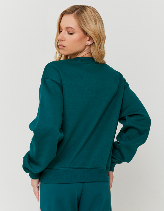TALLY WEiJL, Green Sweatshirt with Graphic Detail for Women