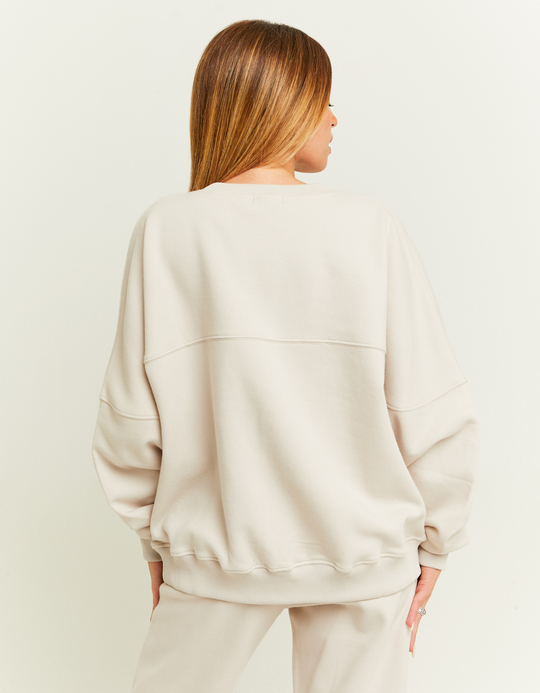 TALLY WEiJL, Beige Printed Sweatshirt for Women