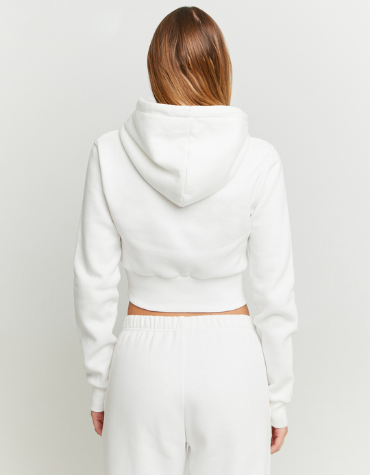 TALLY WEiJL, Sweat à Capuche Court Blanc for Women