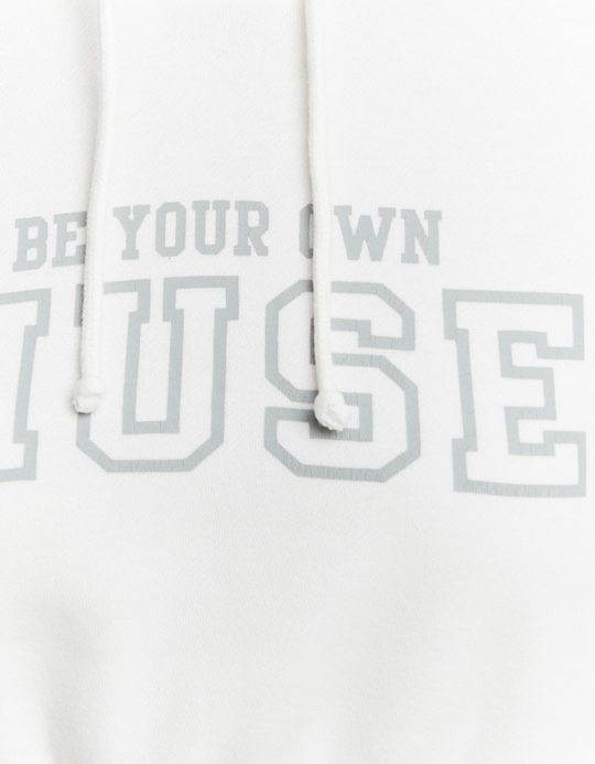 TALLY WEiJL, Sweat à Capuche Court Blanc for Women