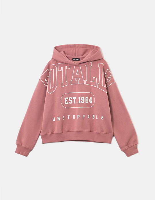 TALLY WEiJL, Sweat à Capuche Imprimé Rose for Women