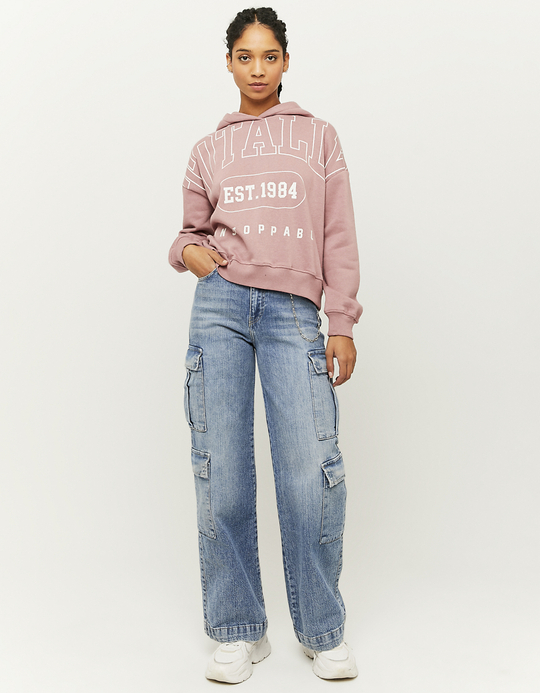 TALLY WEiJL, Sweat à Capuche Imprimé Rose for Women