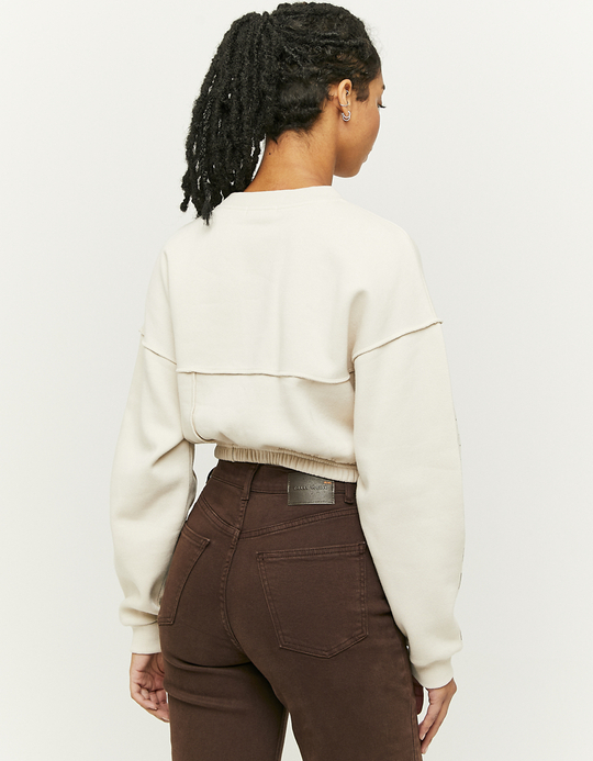 TALLY WEiJL, Sweatshirt Imprimé Court Beige for Women