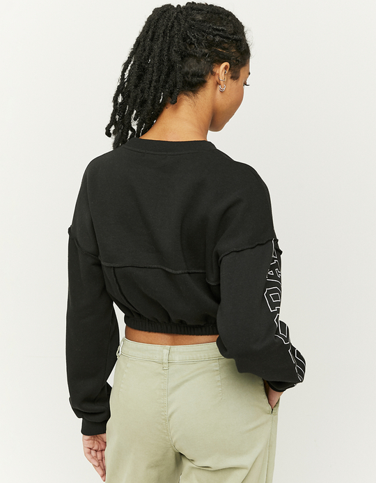 TALLY WEiJL, Sweatshirt Imprimé Court Noir for Women