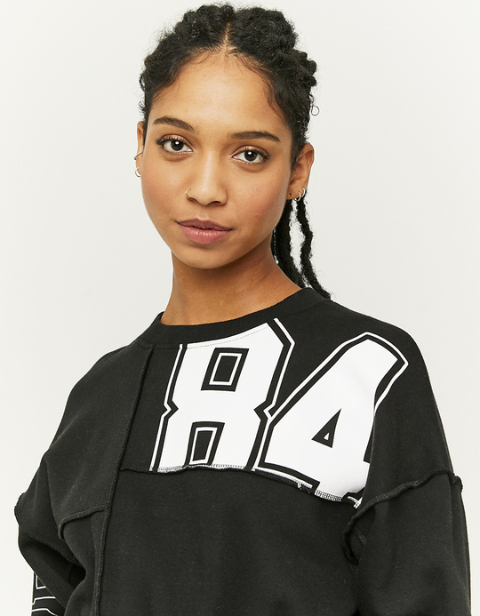 TALLY WEiJL, Sweatshirt Imprimé Court Noir for Women