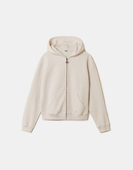 TALLY WEiJL, Beiger Zip-Up Hoodie for Women