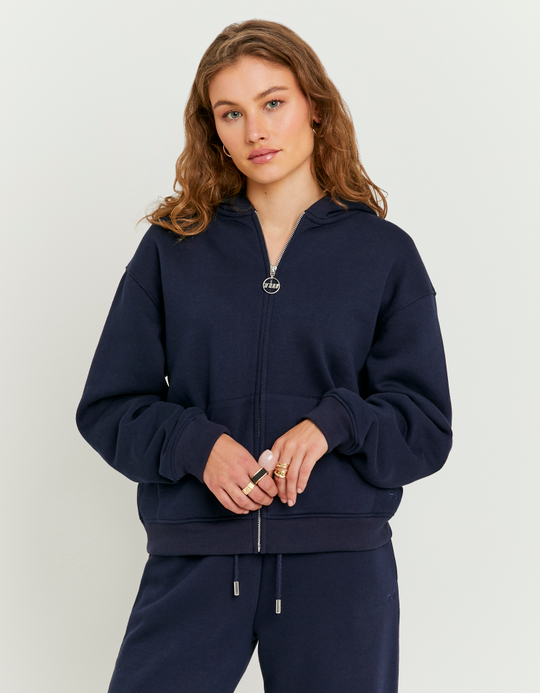 TALLY WEiJL, Blue Zip Up Hoodie for Women