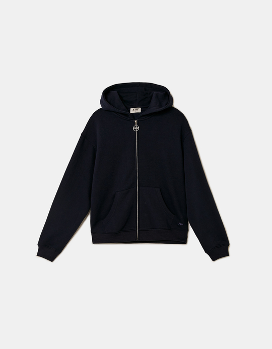 TALLY WEiJL, Blue Zip Up Hoodie for Women