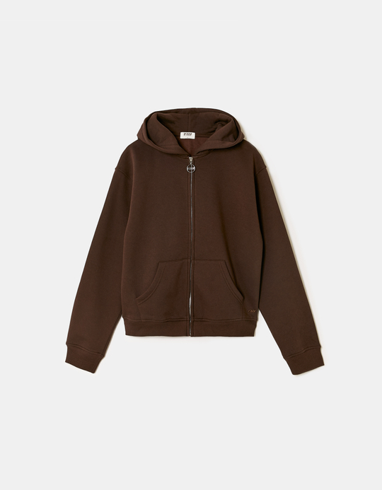 TALLY WEiJL, Sweat Marron à Zip for Women
