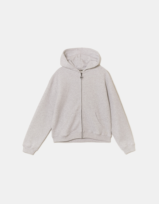 TALLY WEiJL, Grey Zip Up Hoodie for Women