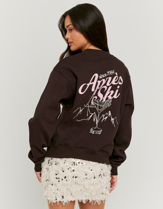 TALLY WEiJL, Brown Embroidered Sweatshirt for Women
