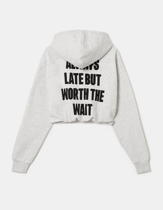 TALLY WEiJL, Grey Zip Up Hoodie for Women