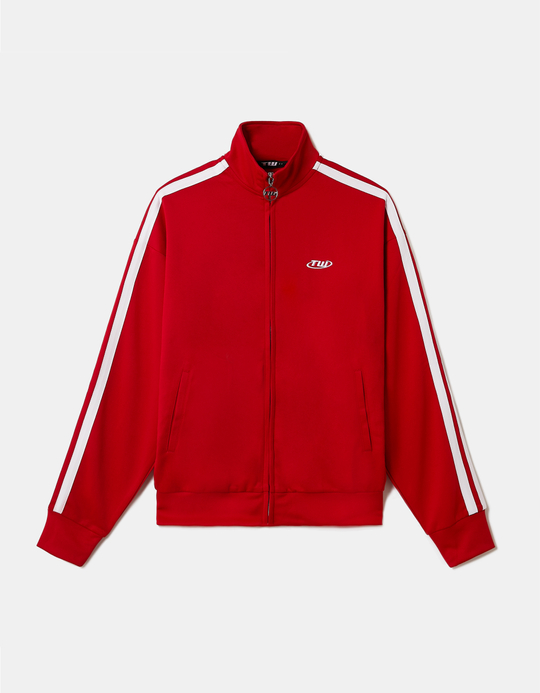TALLY WEiJL, Rotes Sweatshirt mit Reißverschluss for Women