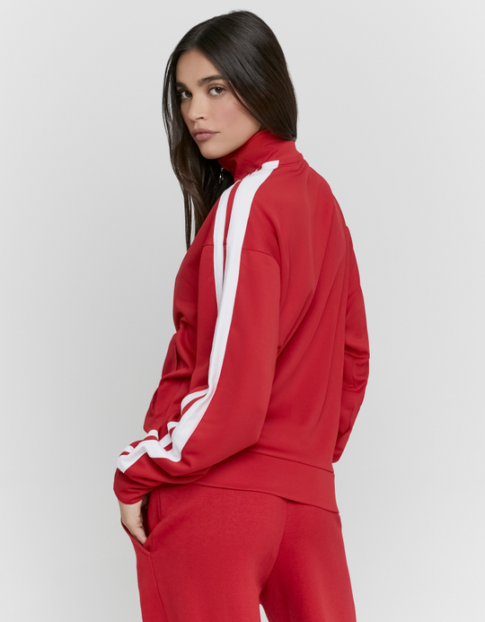 TALLY WEiJL, Red Zip Up Sweatshirt for Women