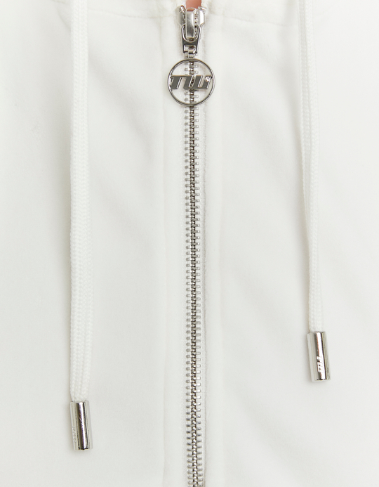 TALLY WEiJL, Weisse Basic Cropped Zip-Up Hoodie for Women
