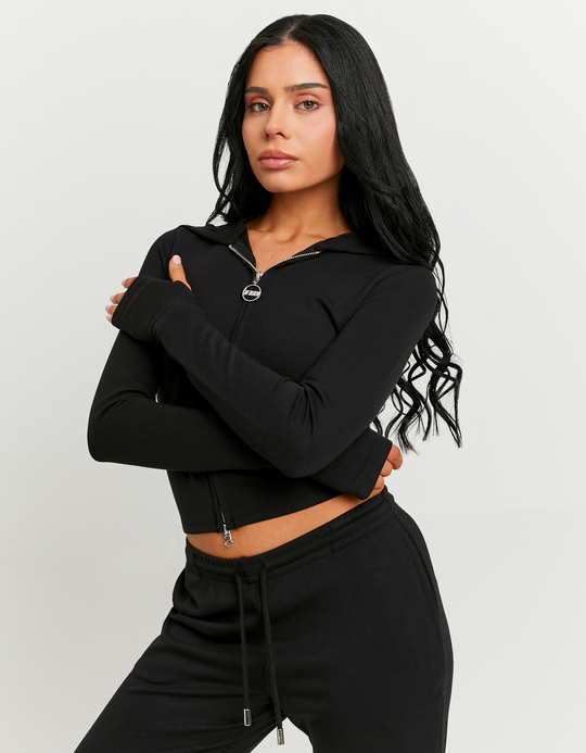 TALLY WEiJL, Schwarzer Zip-Hoodie for Women