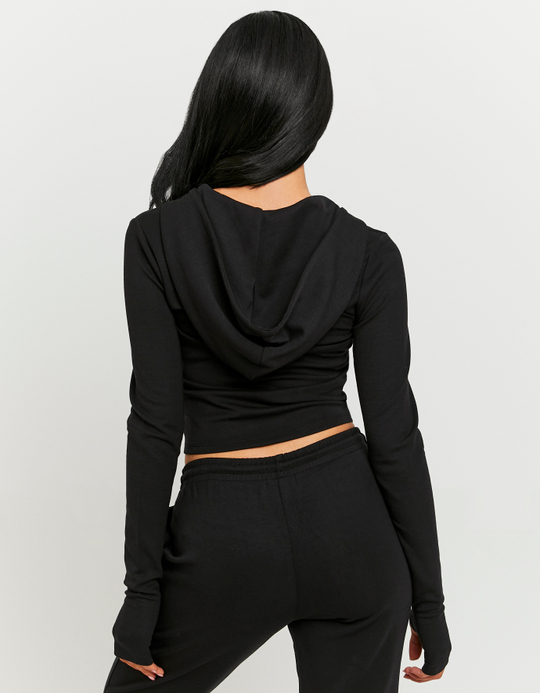 TALLY WEiJL, Black Zip Up Hoodie for Women