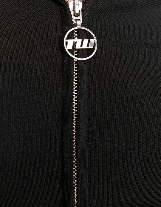 TALLY WEiJL, Black Zip Up Hoodie for Women