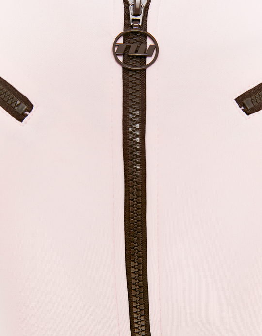 TALLY WEiJL, Felpa Rosa a Righe con Zip for Women