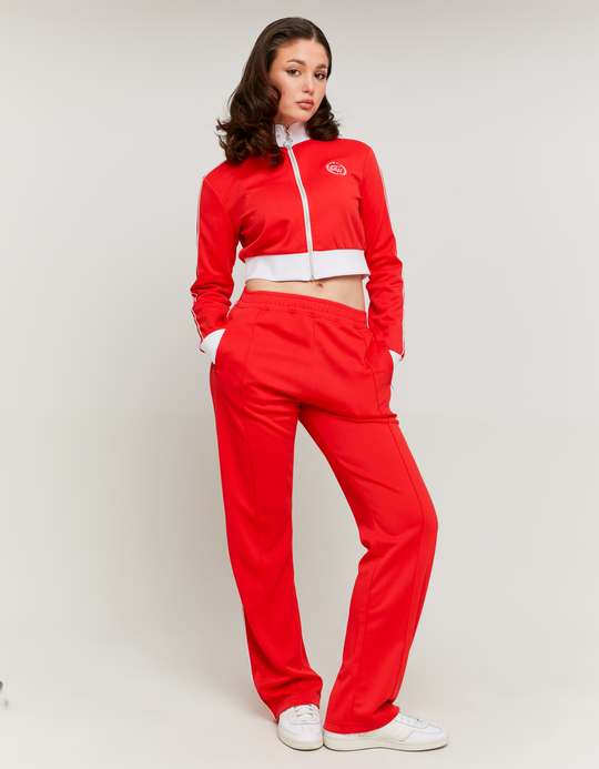 TALLY WEiJL, Rotes Sweatshirt mit weisse Streifen for Women