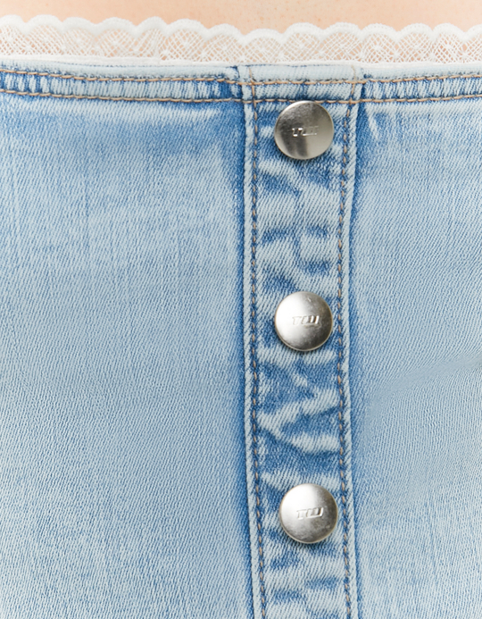 TALLY WEiJL, Denim Halter Top for Women