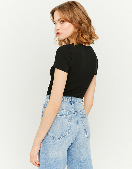 TALLY WEiJL, Schwarzes Basic T-Shirt for Women