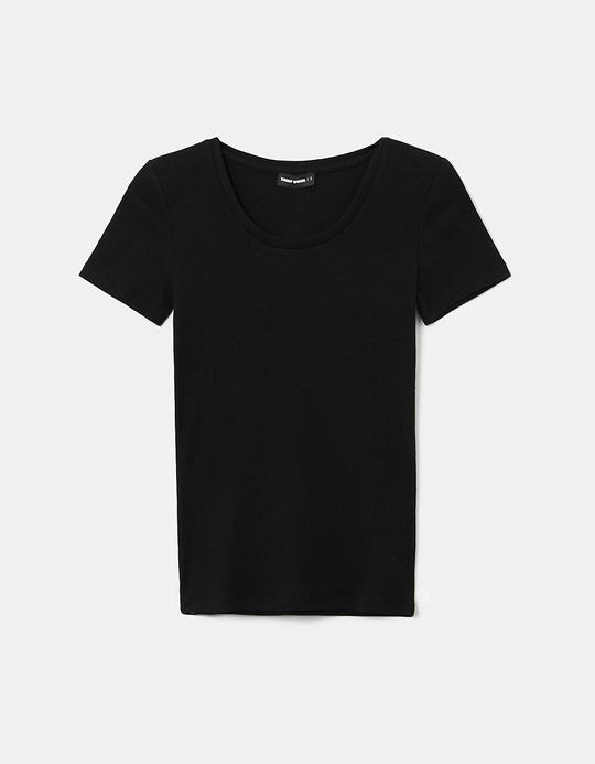 TALLY WEiJL, Schwarzes Basic T-Shirt for Women