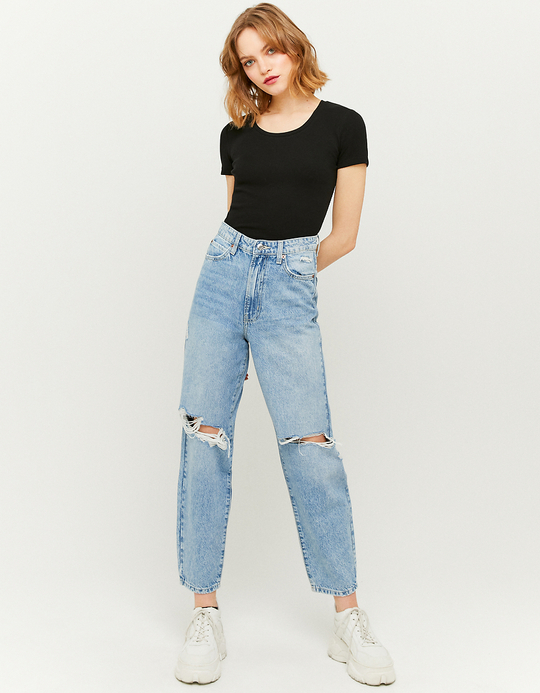 TALLY WEiJL, Schwarzes Basic T-Shirt for Women