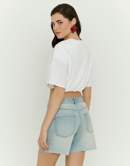 TALLY WEiJL, T-Shirt Court Blanc for Women