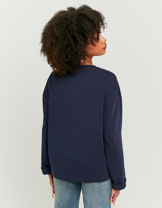 TALLY WEiJL, Blaues Basic Long Sleeve T-Shirt for Women