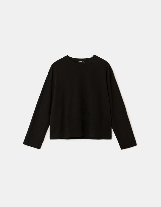 TALLY WEiJL, T-shirt Basic Μαύρο for Women