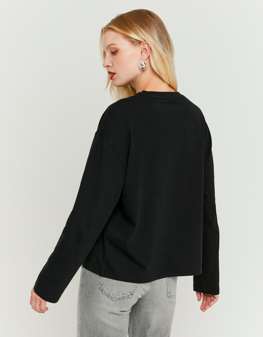 TALLY WEiJL, T-shirt Basic Μαύρο for Women