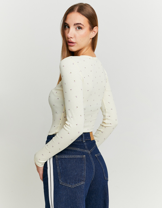 TALLY WEiJL, Florales Basic Langarmshirt for Women