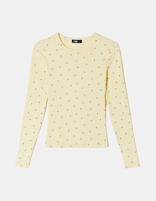 TALLY WEiJL, Florales Basic Langarmshirt for Women