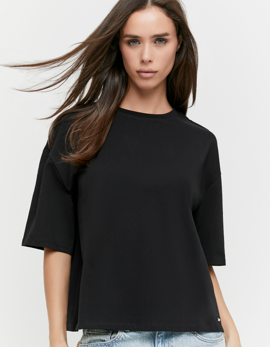 TALLY WEiJL, Schwarzes Oversize T-Shirt for Women
