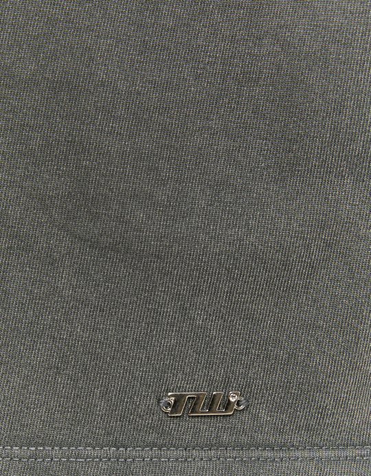 TALLY WEiJL, Grey Oversized Basic T-Shirt for Women