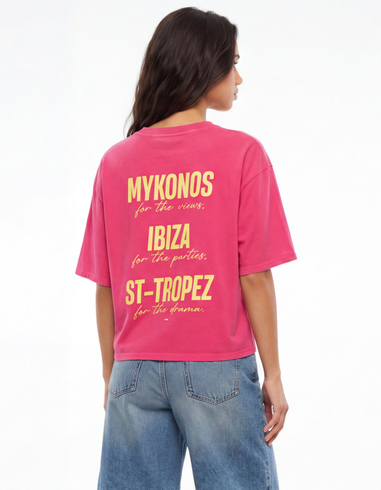 TALLY WEiJL, T-shirt Rosa con Stampa for Women
