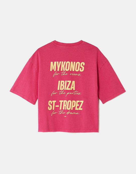 TALLY WEiJL, Pink Printed T-shirt for Women
