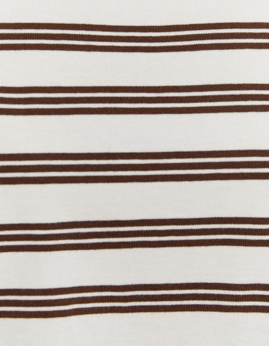 TALLY WEiJL, Brown Striped T‑Shirt With Long Sleeves for Women