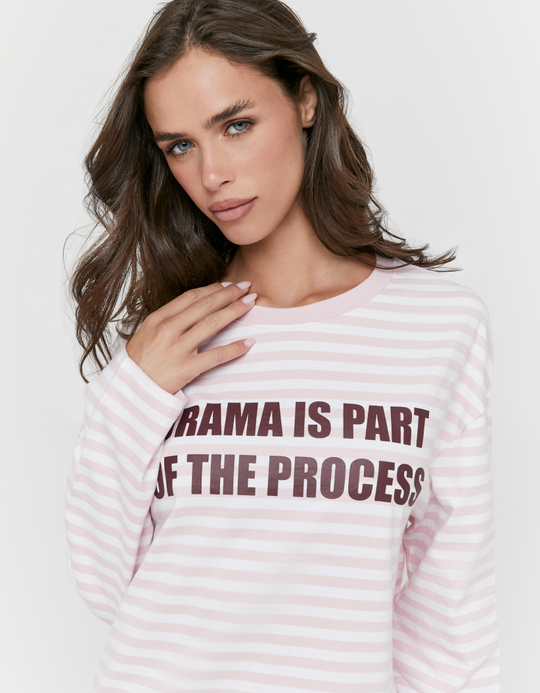 TALLY WEiJL, Pink Stripe Printed T-Shirt for Women