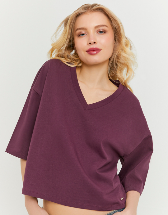 TALLY WEiJL, T-shirt basic viola for Women