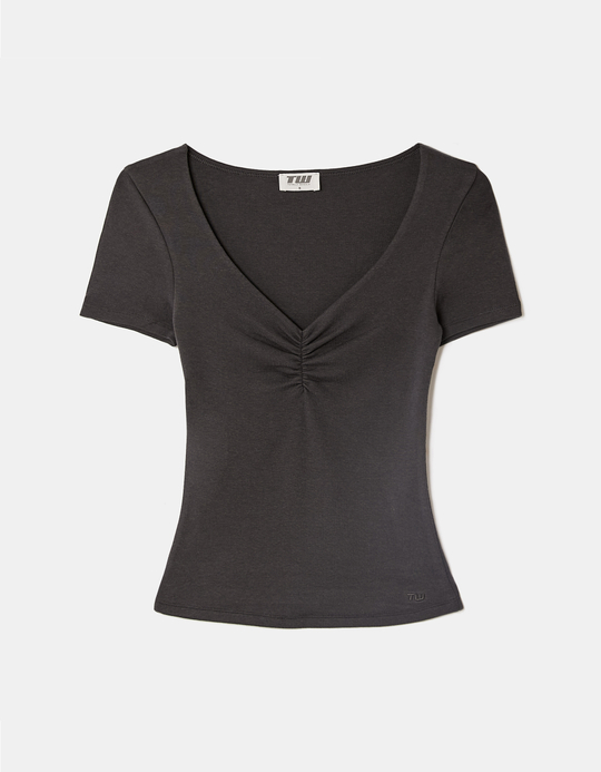 TALLY WEiJL, T-Shirt Gris for Women