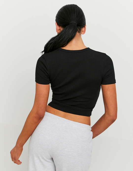 TALLY WEiJL, Black Basic T-shirt for Women