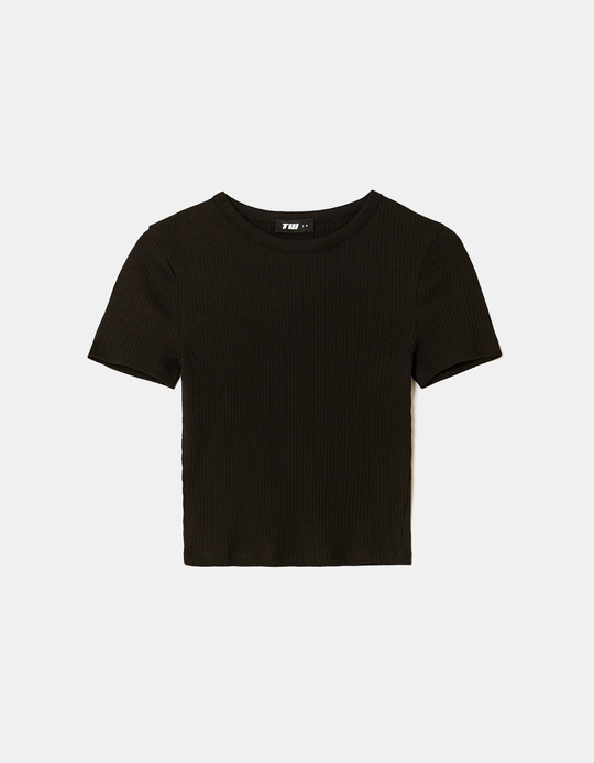 TALLY WEiJL, Black Basic T-shirt for Women