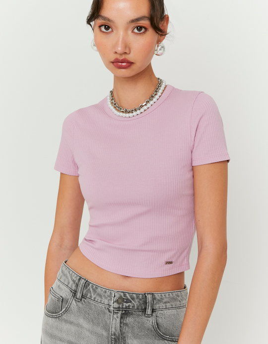 TALLY WEiJL, T-Shirt Basic Ροζ for Women