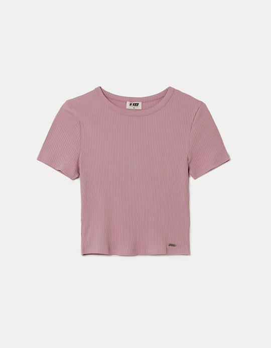TALLY WEiJL, T-Shirt Basic Ροζ for Women