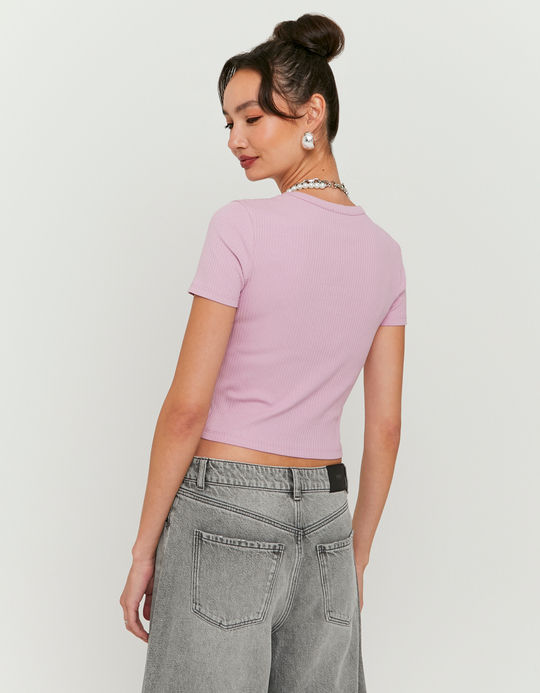 TALLY WEiJL, T-Shirt Basic Ροζ for Women