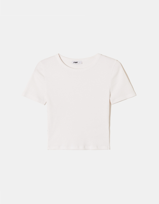 TALLY WEiJL, T-Shirt Blanc Basique for Women