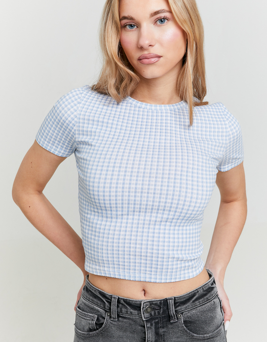 TALLY WEiJL, Maglietta Basica a Quadretti Vichy for Women